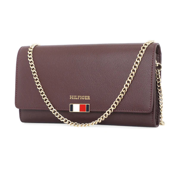 Tommy Hilfiger Teresa Women's Leather Flap Wallet With Sling