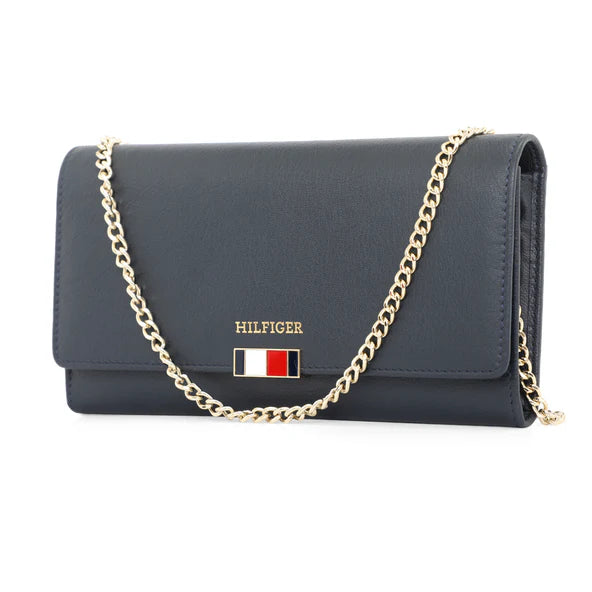 Tommy Hilfiger Teresa Women's Leather Flap Wallet With Sling