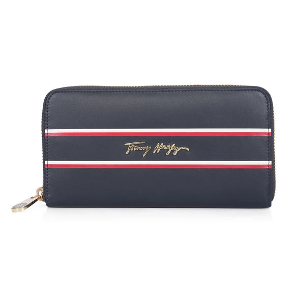 Tommy Hilfiger Greta Women's Leather Small Wallet Navy