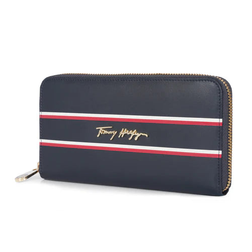 Tommy Hilfiger Greta Women's Leather Small Wallet Navy