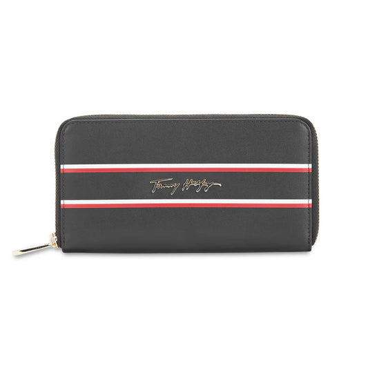 Tommy Hilfiger Greta Women's Leather Zip Around Wallet Black