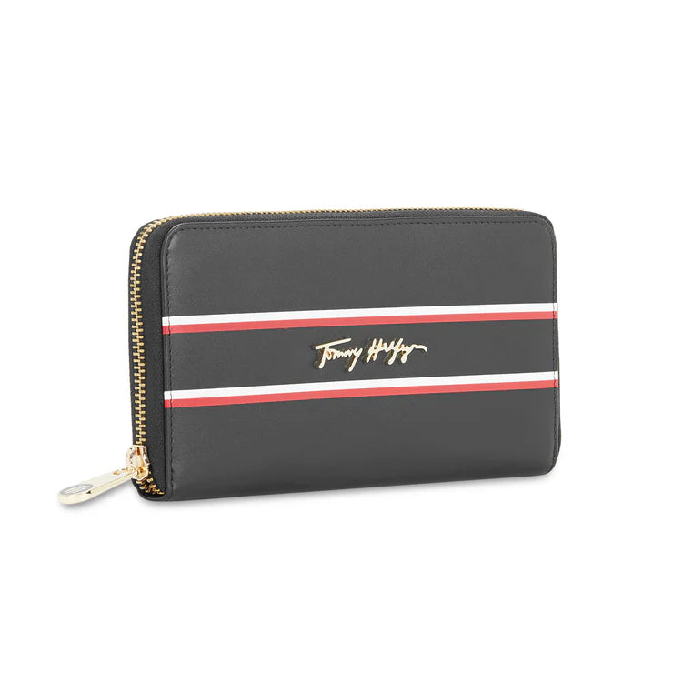 Tommy Hilfiger Greta Women's Leather Zip Around Wallet Black