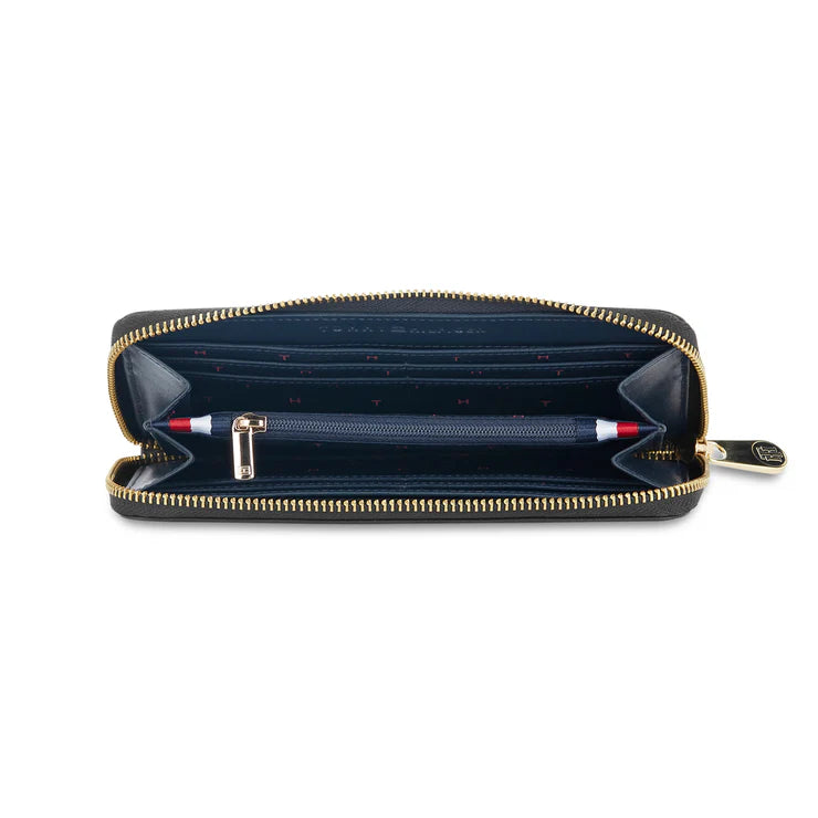 Tommy Hilfiger Greta Women's Leather Zip Around Wallet Black