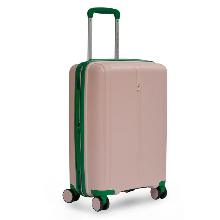 United Colors of Benetton Emerald Hard Luggage Baby Pink