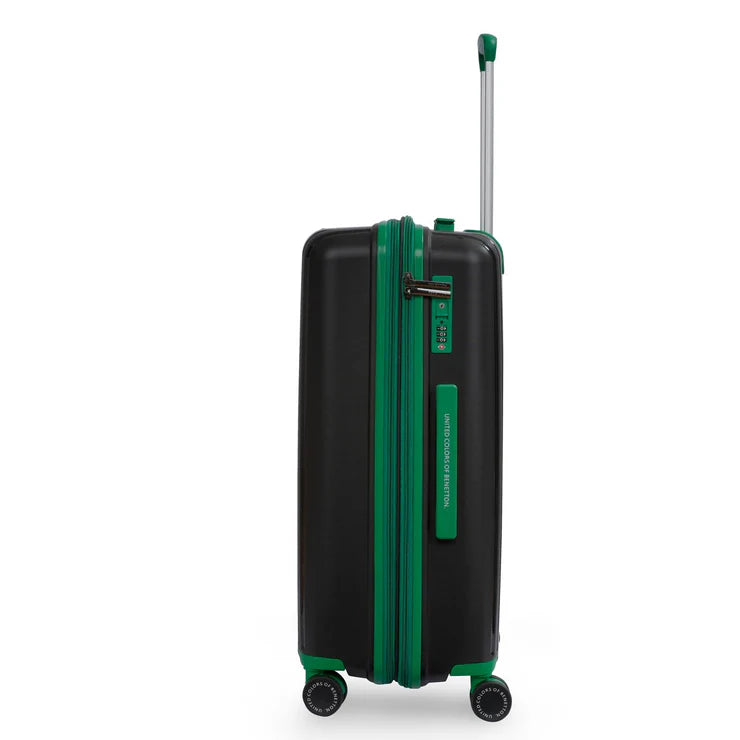 United Colors of Benetton Emerald Hard Luggage Black