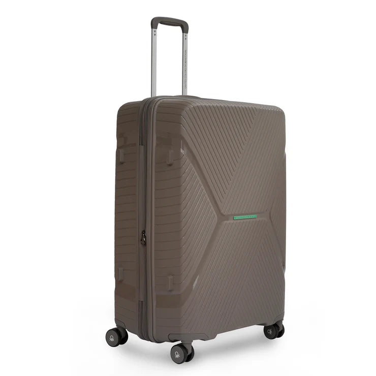 United Colors of Benetton Galaxy Hard Luggage Mud Brown