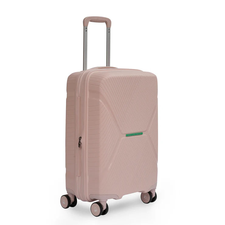 United Colors of Benetton Galaxy Hard Luggage Baby Pink