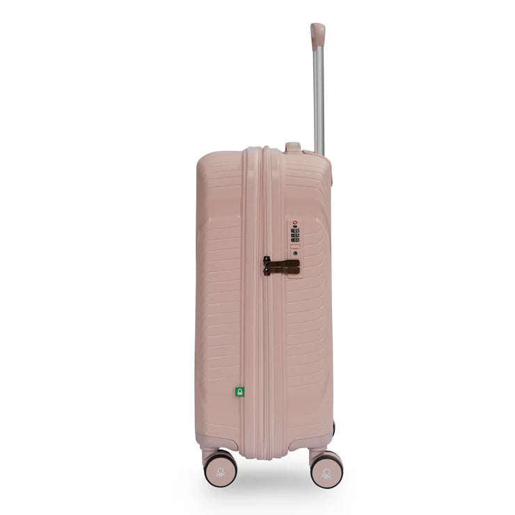 United Colors of Benetton Galaxy Hard Luggage Baby Pink