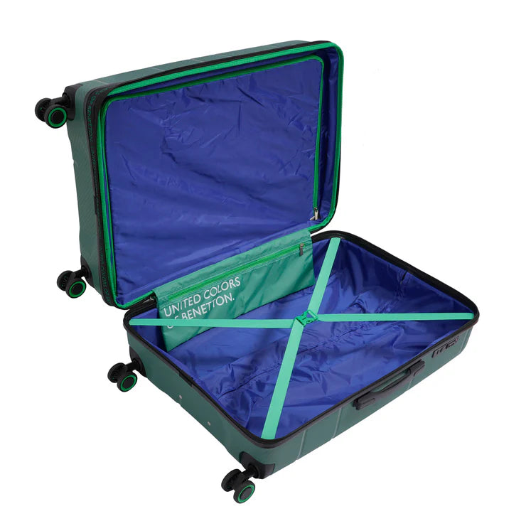 United Colors of Benetton Moonstone Hard Luggage Forest Green