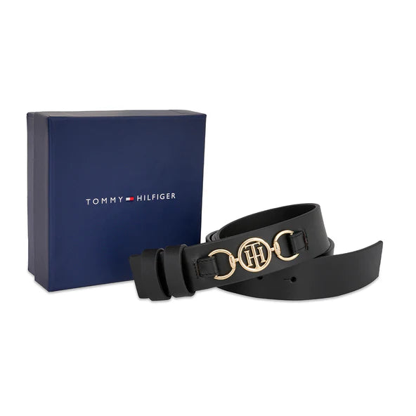 Tommy Hilfiger Kushina Women's Non Reversible Belt Black