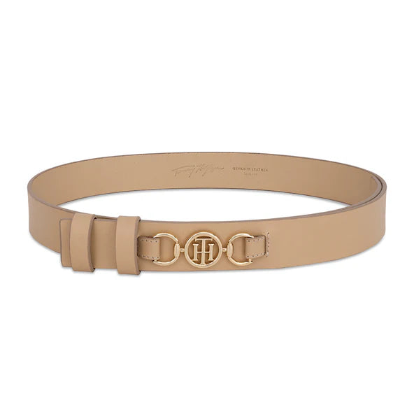 Tommy Hilfiger Kushina Women's Non Reversible Belt Beige