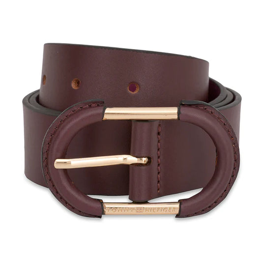 Tommy Hilfiger Shizune Women's Non Reversible Belt Wine