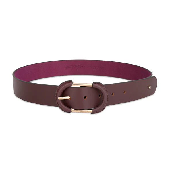 Tommy Hilfiger Shizune Women's Non Reversible Belt Wine