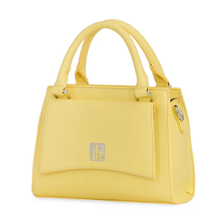 United Colors of Benetton Amora Mini Women's Satchel Yellow