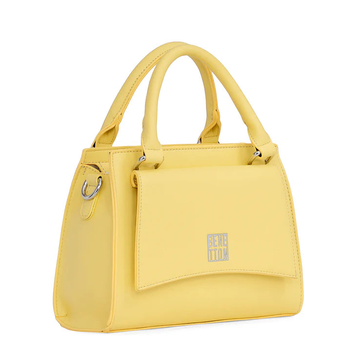 United Colors of Benetton Amora Mini Women's Satchel Yellow