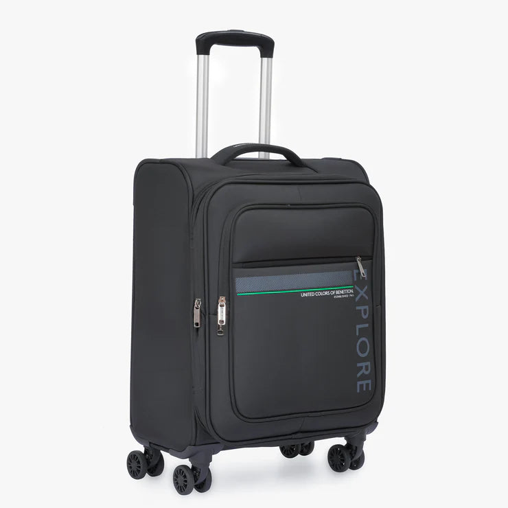 United Colors of Benetton Garret Soft Luggage Black