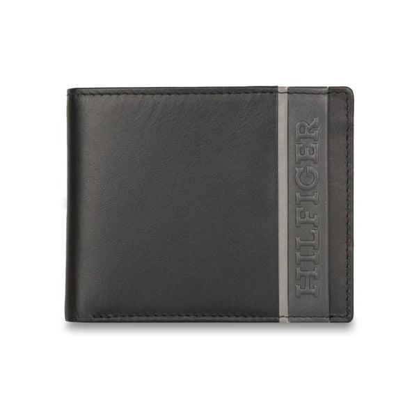 Tommy Hilfiger Bruce Men's Global Coin Wallet Black