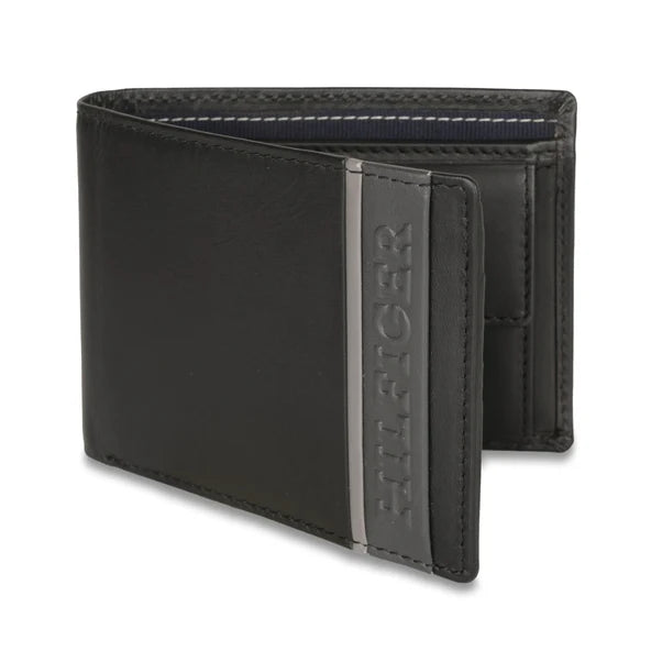 Tommy Hilfiger Bruce Men's Global Coin Wallet Black