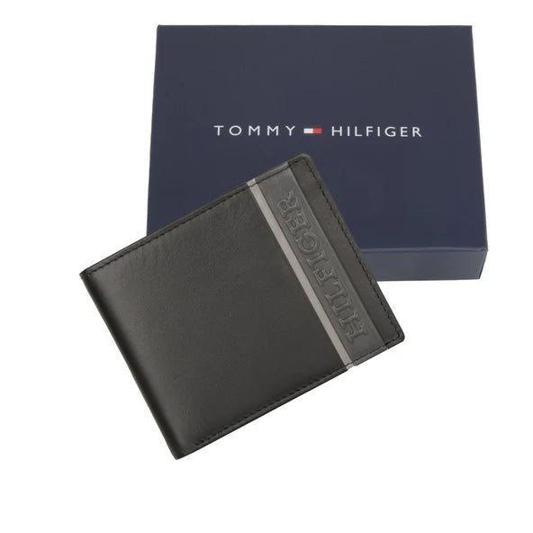 Tommy Hilfiger Bruce Men's Global Coin Wallet Black