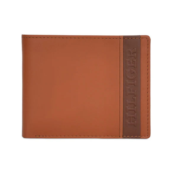 Tommy Hilfiger Bruce Men's Global Coin Wallet Tan