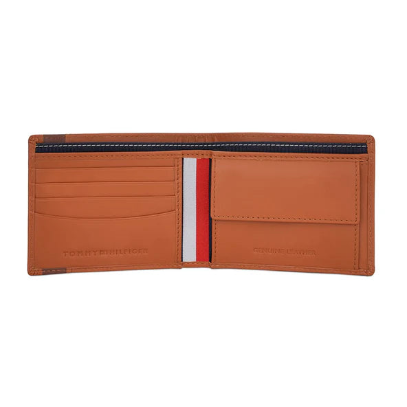 Tommy Hilfiger Bruce Men's Global Coin Wallet Tan