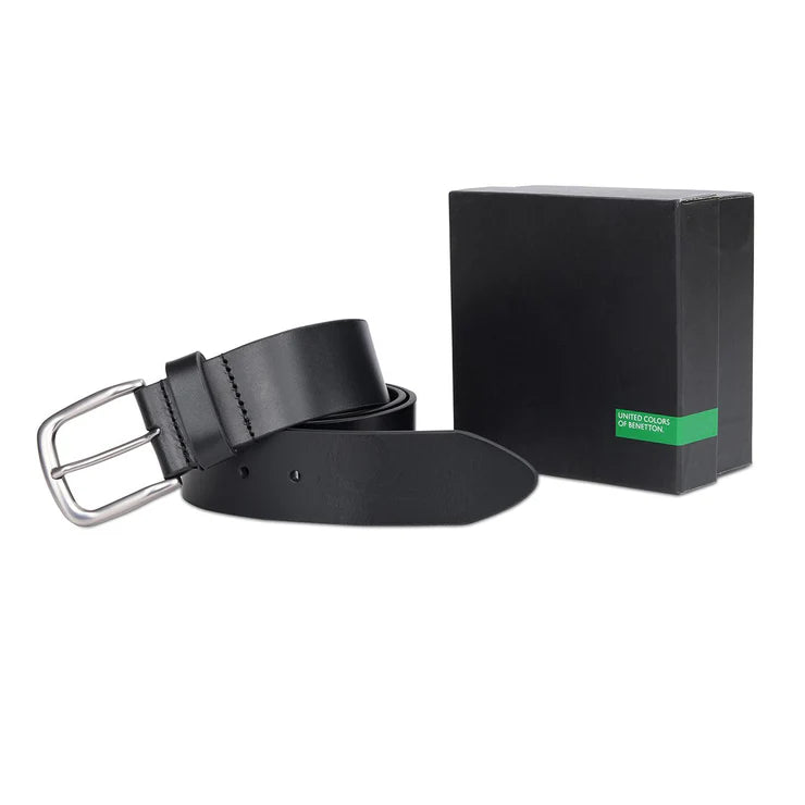 United Colors of Benetton Faraday Men's Non Reversible Belt Black