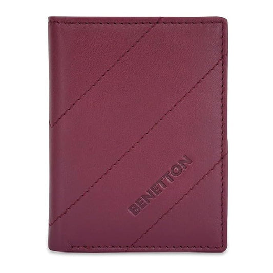 United Colors OF Benetton Ezekiel Men Bifold Wallet - (Wine)