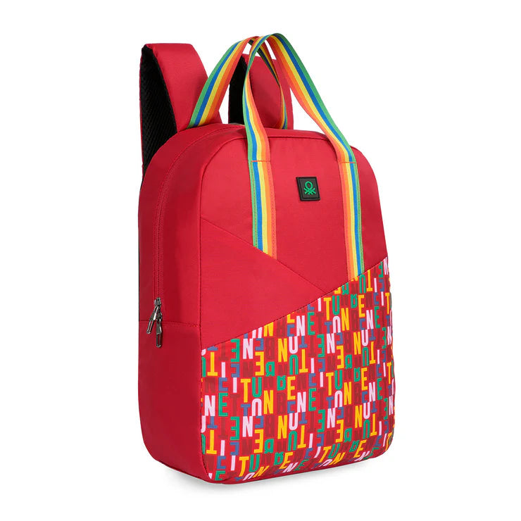 United Colors of Benetton Avio Back to School Backpack Red