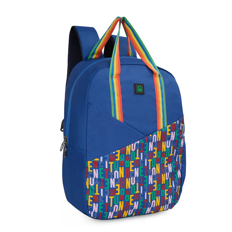 United Colors of Benetton Avio Back to School Backpack Royal Blue