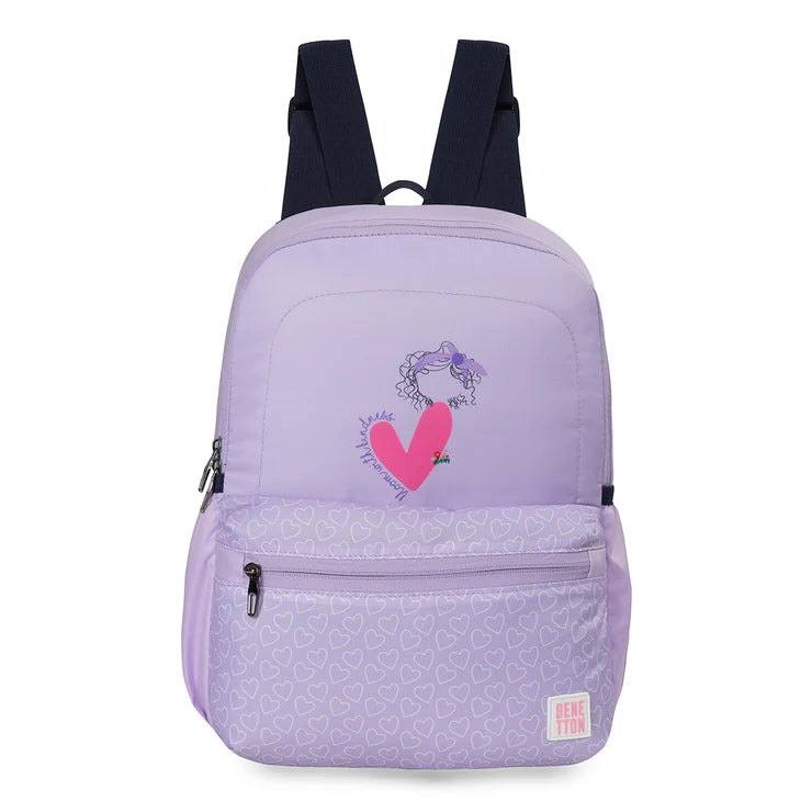 United Colors of Benetton Delores Back to School Backpack Lavender