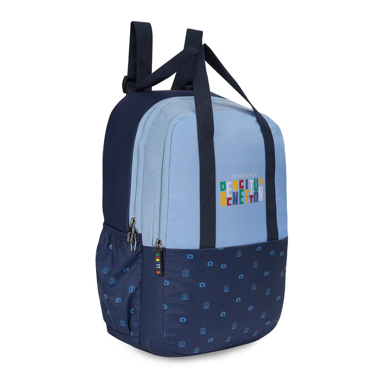 United Colors of Benetton Fermo Back to School Backpack Light Blue