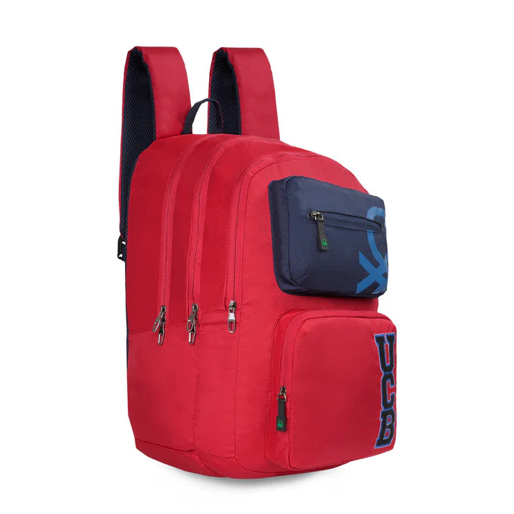 United Colors of Benetton Arcade Back to School Backpack Red