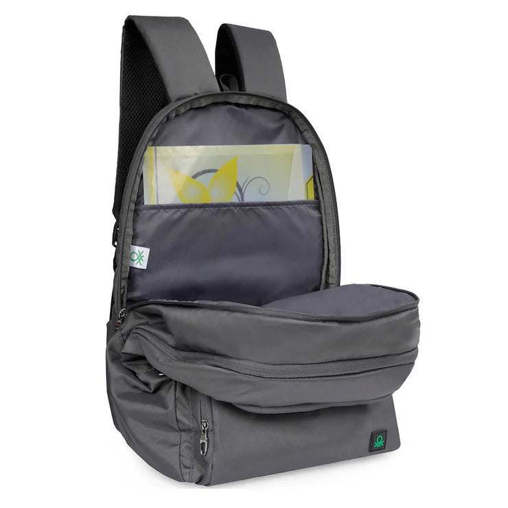 United Colors of Benetton Brixen Back to School Backpack Grey