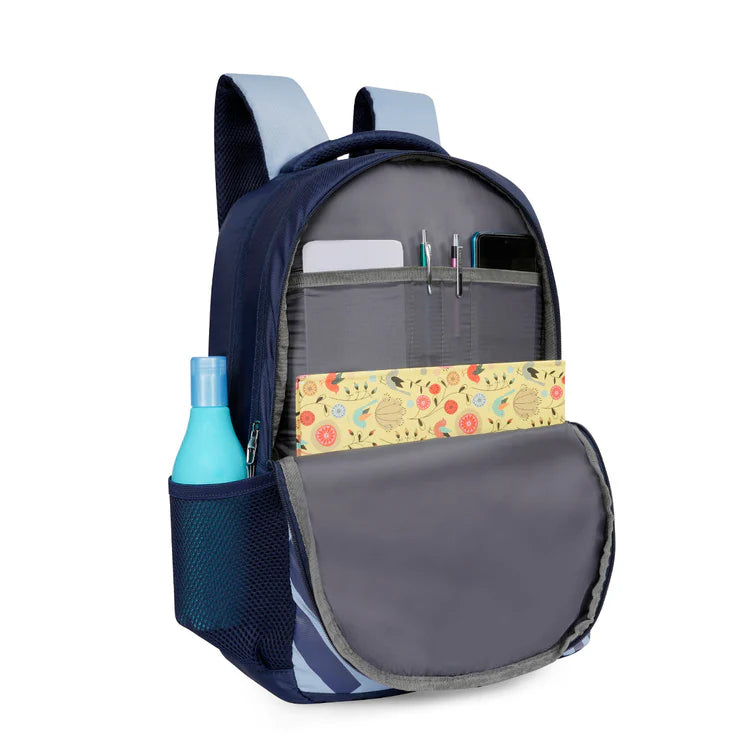 United Colors of Benetton Colter Back to School Backpack Navy+Light Blue