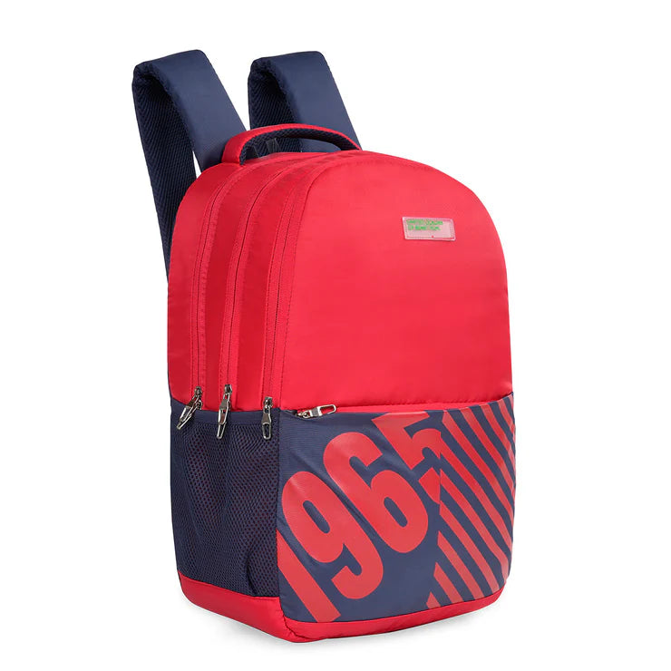 United Colors of Benetton Colter Back to School Backpack Red+Navy