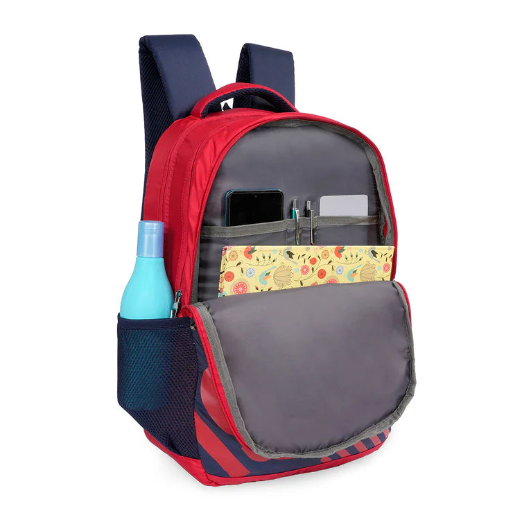 United Colors of Benetton Colter Back to School Backpack Red+Navy