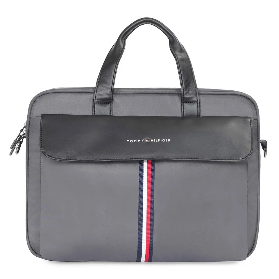 Tommy Hilfiger Vitreous Business Case Grey + Black