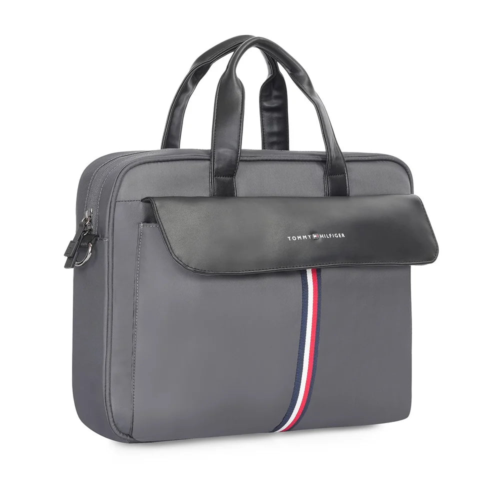 Tommy Hilfiger Vitreous Business Case Grey + Black