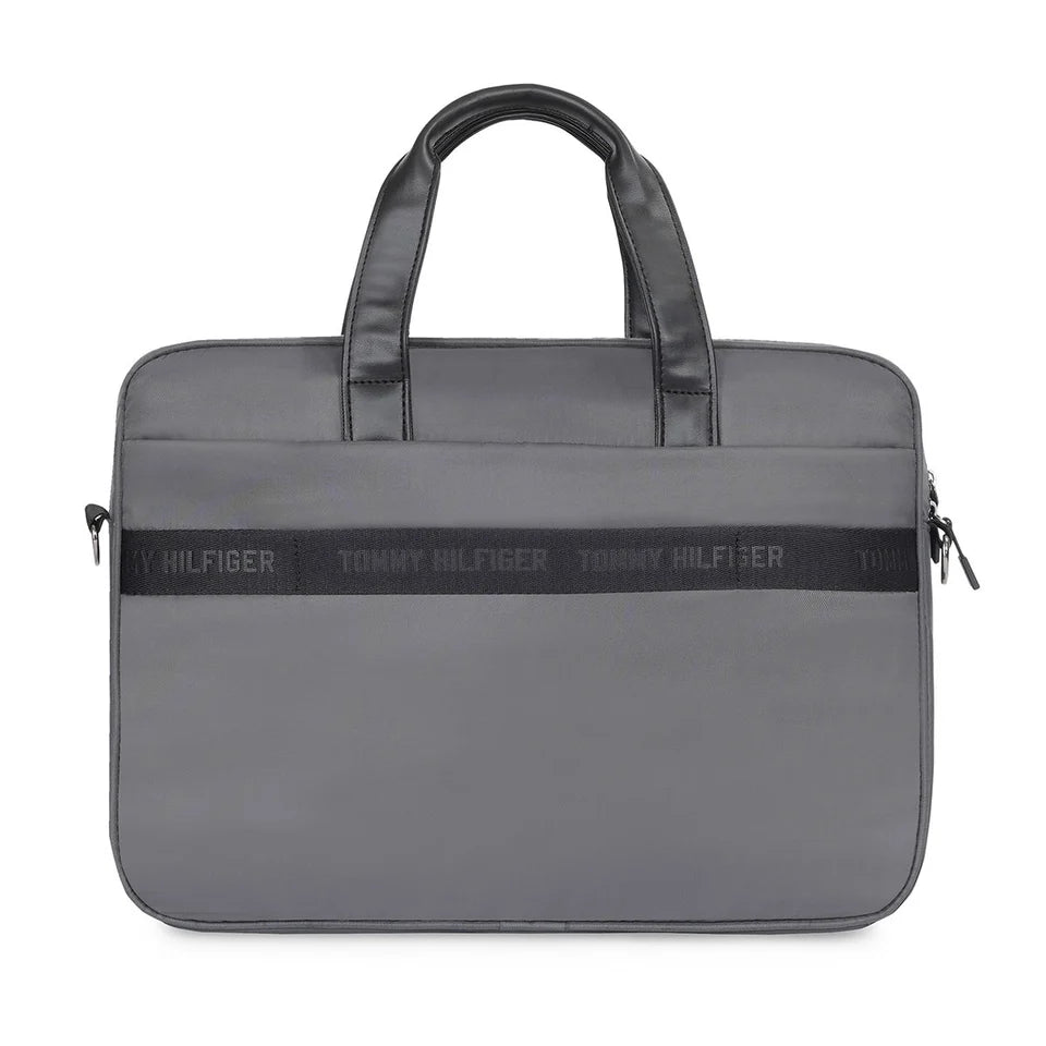 Tommy Hilfiger Vitreous Business Case Grey + Black