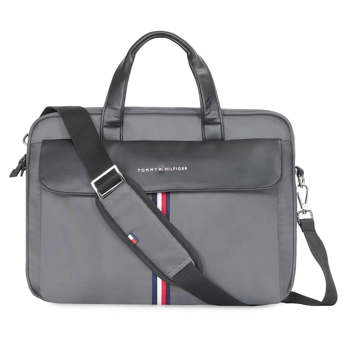 Tommy Hilfiger Vitreous Business Case Grey + Black