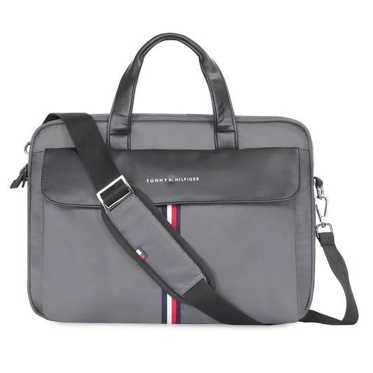 Tommy Hilfiger Vitreous Business Case Grey + Black