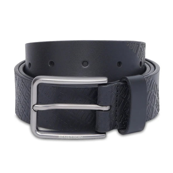 United Colors of Benetton Barrea Men's Non Reversible Belt Black