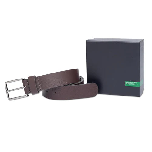 United Colors of Benetton Barrea Men's Non Reversible Belt Brown