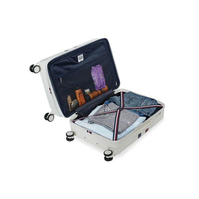 Tommy Hilfiger Reagan Hard Luggage Off White