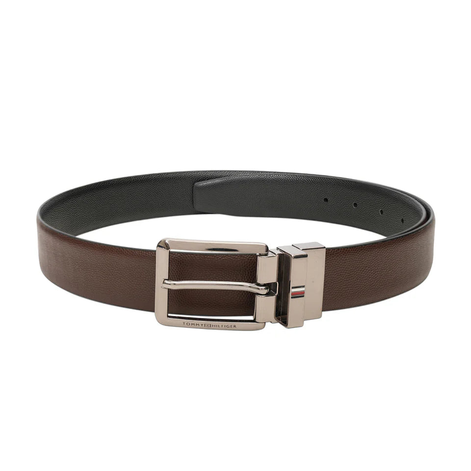 Tommy Hilfiger Grenaa Men's Reversible Belt Brown+ Black