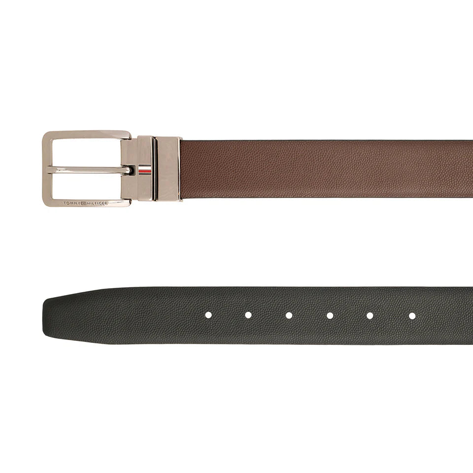 Tommy Hilfiger Grenaa Men's Reversible Belt Brown+ Black