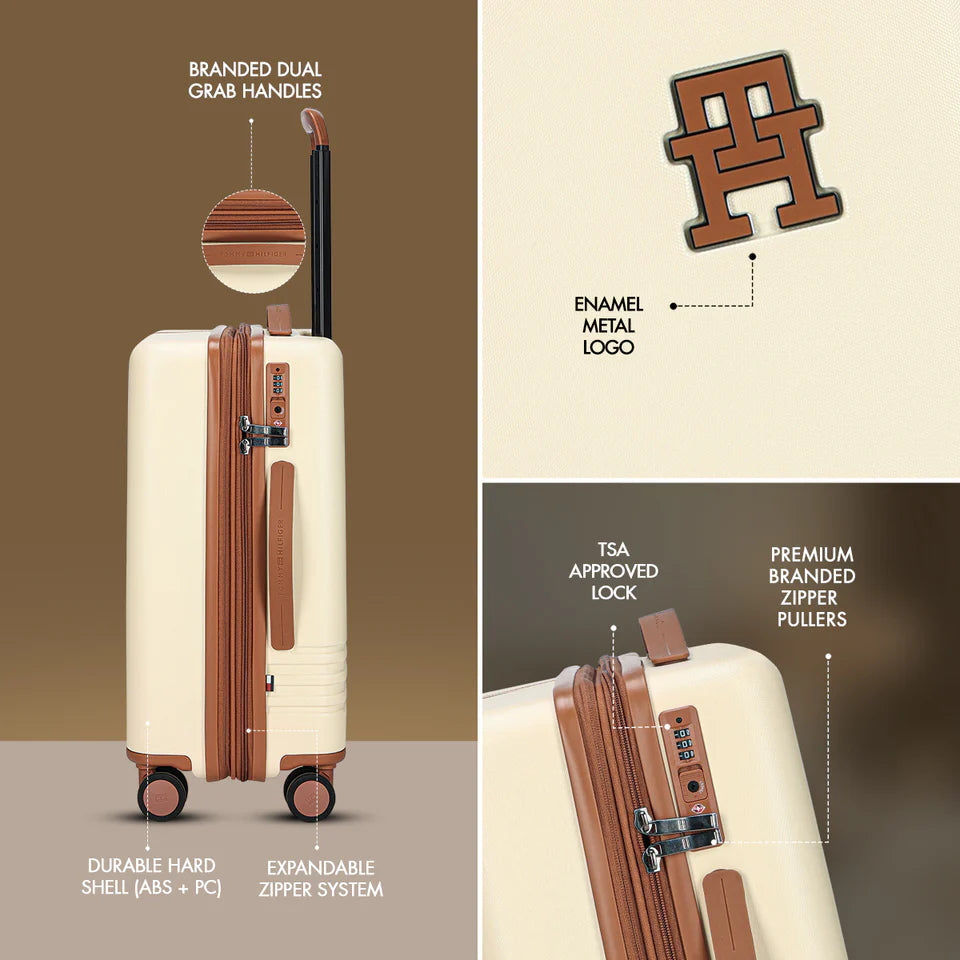 Tommy Hilfiger Edison Hard Luggage Tan