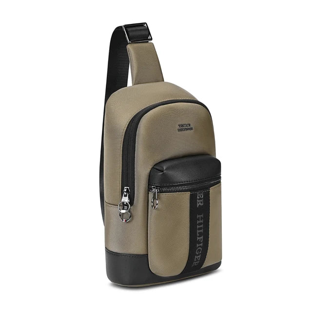 Tommy Hilfiger Cary Unisex Crossbody Beige & Black