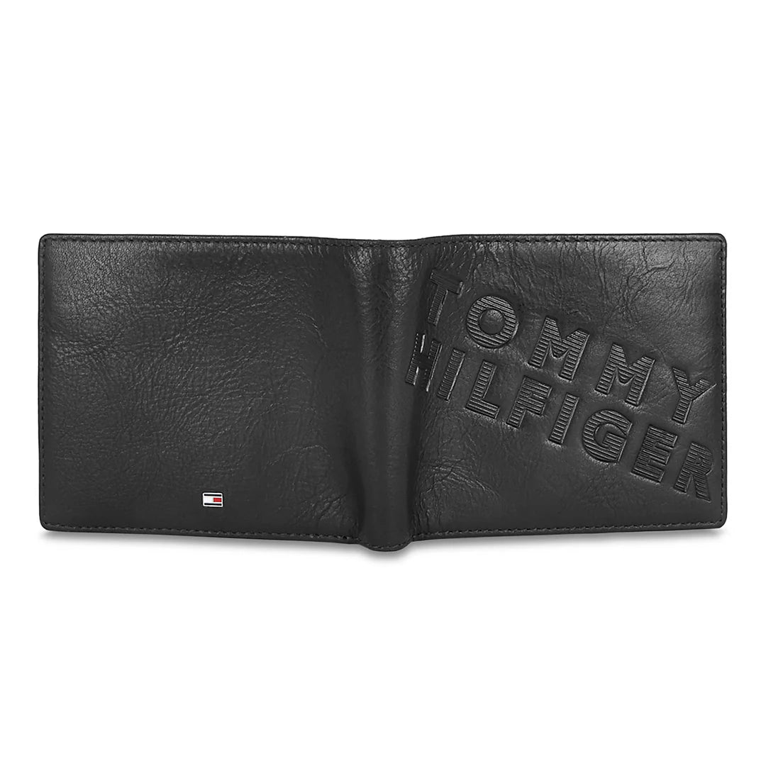 Tommy Hilfiger Oliver Men's Leather Global Coin Wallet Black