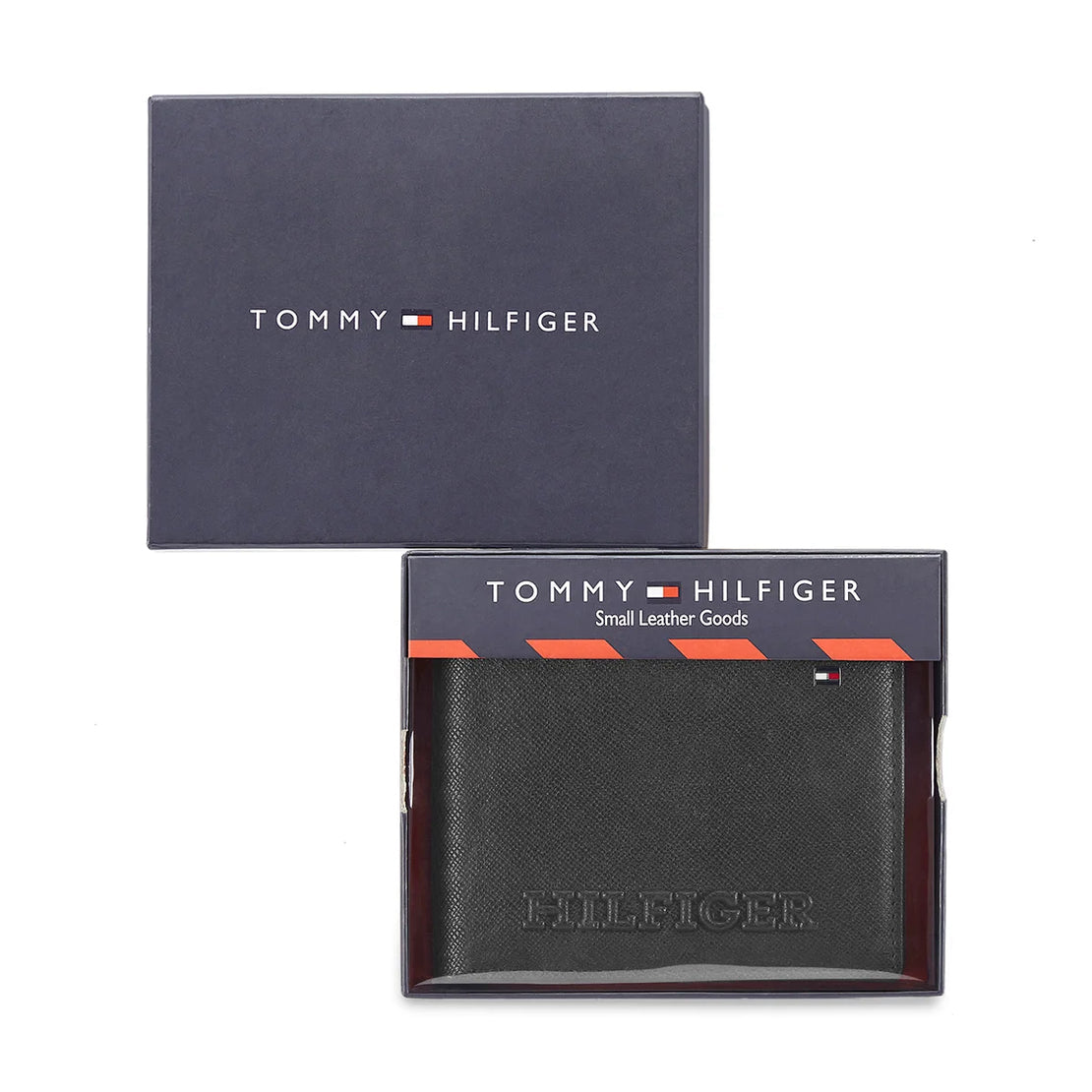 Tommy Hilfiger Harstad Men's Leather Global Coin Wallet Black